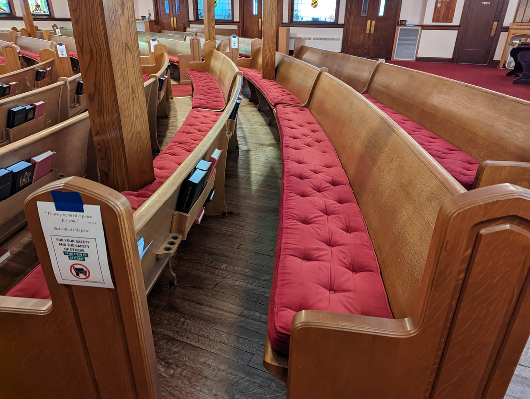 Picture of Pews in Sanctuary